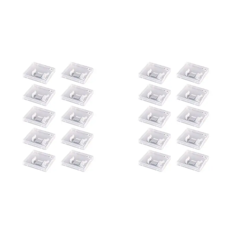 B44C 20Pcs USB Flash Drive Boxes Protector Transparent Clear Storage Case Dustproof USB Stick Packaging For Memory Drives