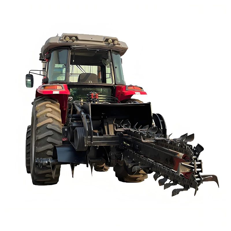 Heavy Duty Agricultural Trencher Tractor PTO Mounted Ride On Trench Digger for Drainage Irrigation Pipeline Construction Use