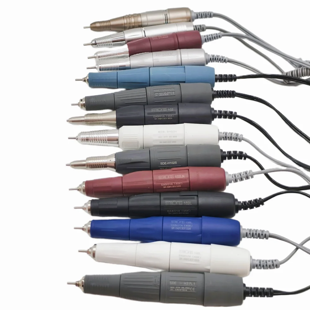 Strong 210 90 45K Micromotor Polishing Nail Drill Pen Machine Manicure Beauty Handpiece 2.35mm 105L 102L H37L1 H200 M45C