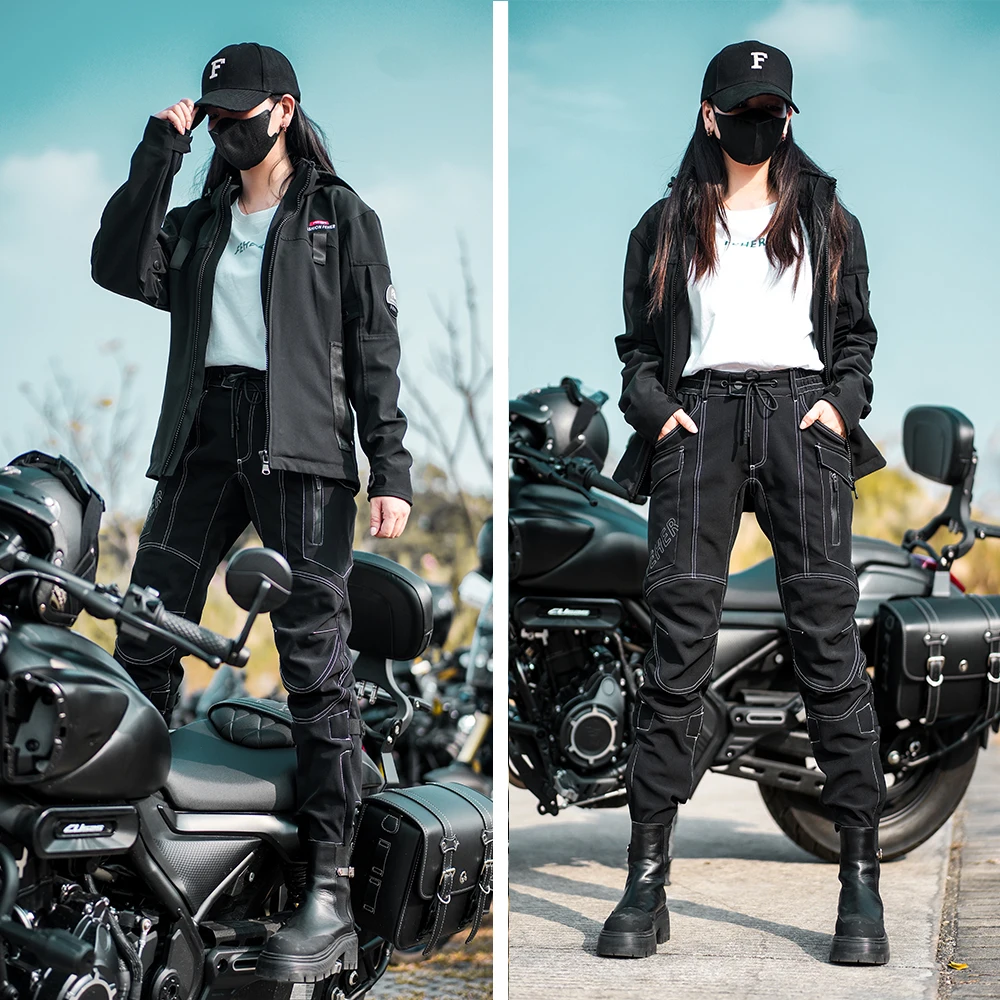 Зимние теплые мотоциклетные брюки, ночные Светоотражающие и ветрозащитные защитные брюки для мотокросса, съемное защитное снаряжение