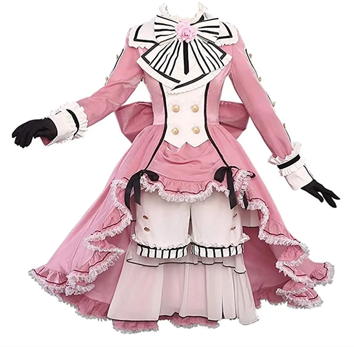 Anime Black Butler Ciel Phantomhive Pink Robin Uniform Cosplay Costume Unises Dress Halloween Carnival For Women Girls