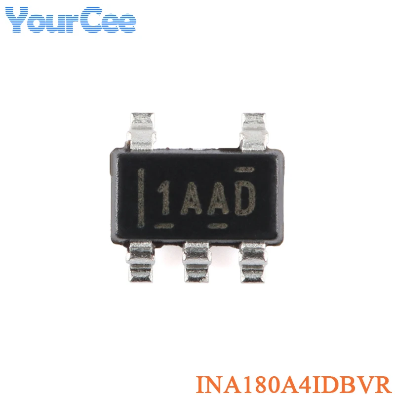 10Pcs INA180A4IDBVR INA180A3IDBVR INA180A1IDBVR INA180 INA180A SOT-23-5 Current Sensing Amplifier Chip