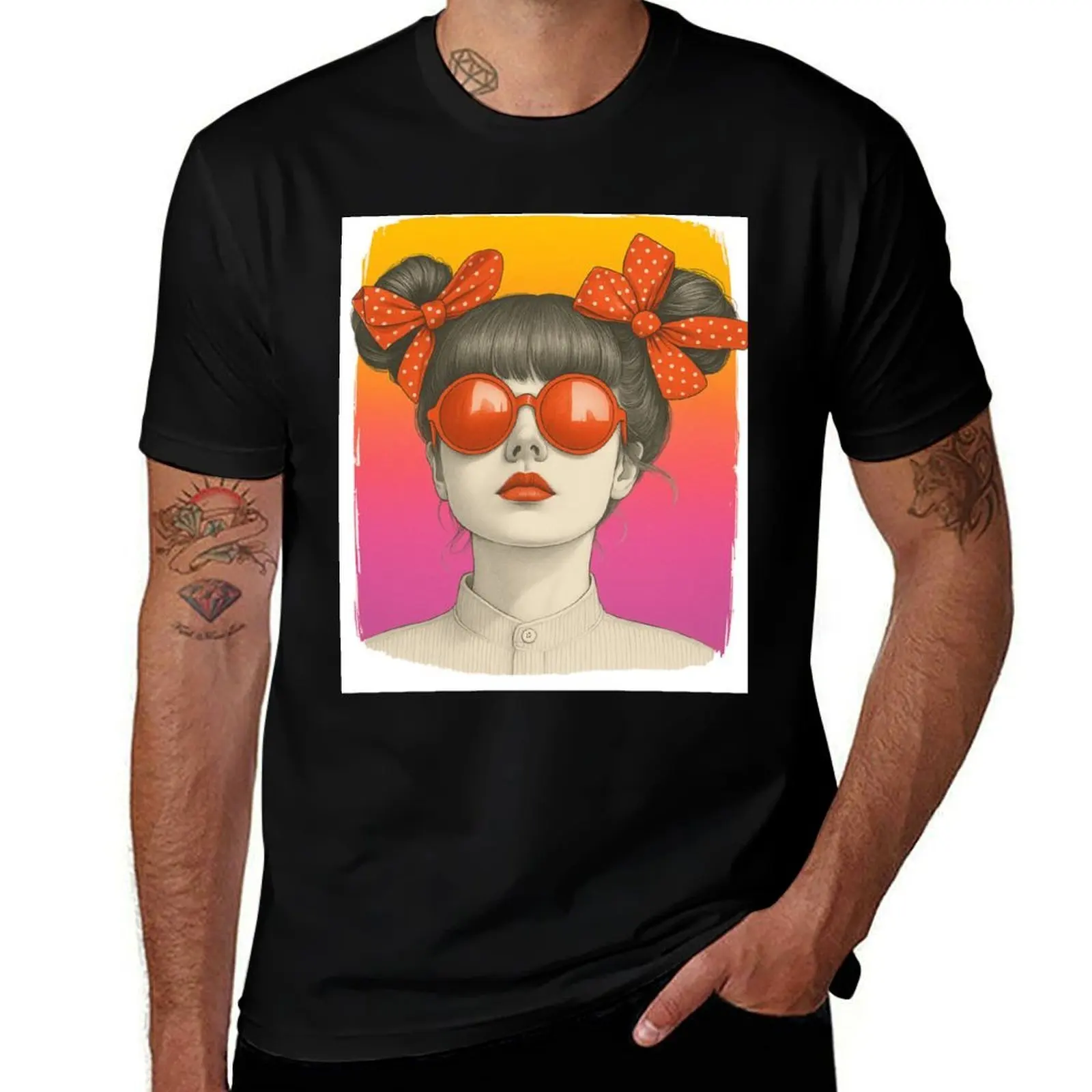 

Retro Pop Diva T-Shirt Funny t-shirts summer 2025 summer shirt anime figures heavyweight t shirts for men