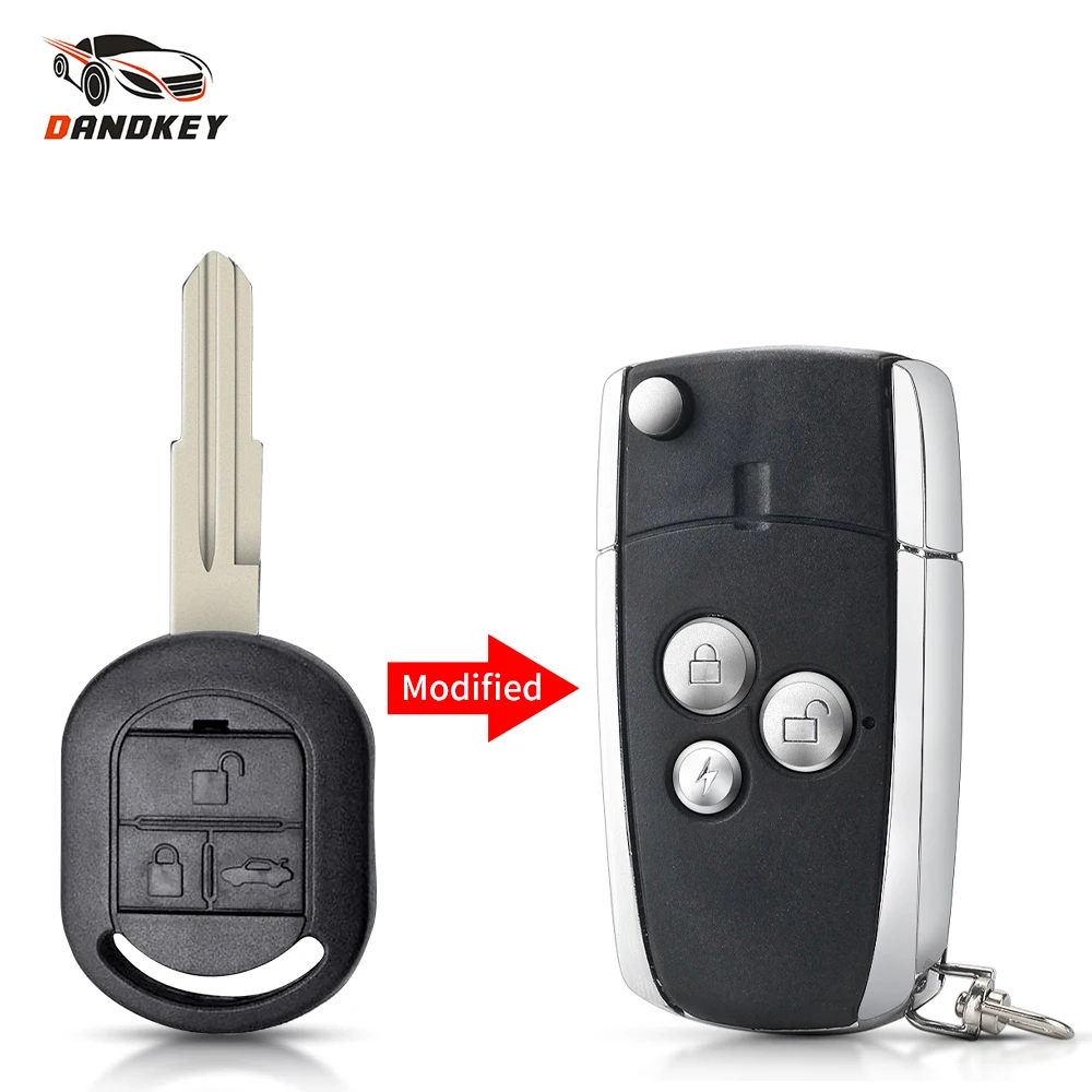 Dandkey Modified Flip Folding Remote Key Shell For Buick 2003 - 2007 Excelle HRV fit Chevrolet lachetti Car Key Blanks Case Fob