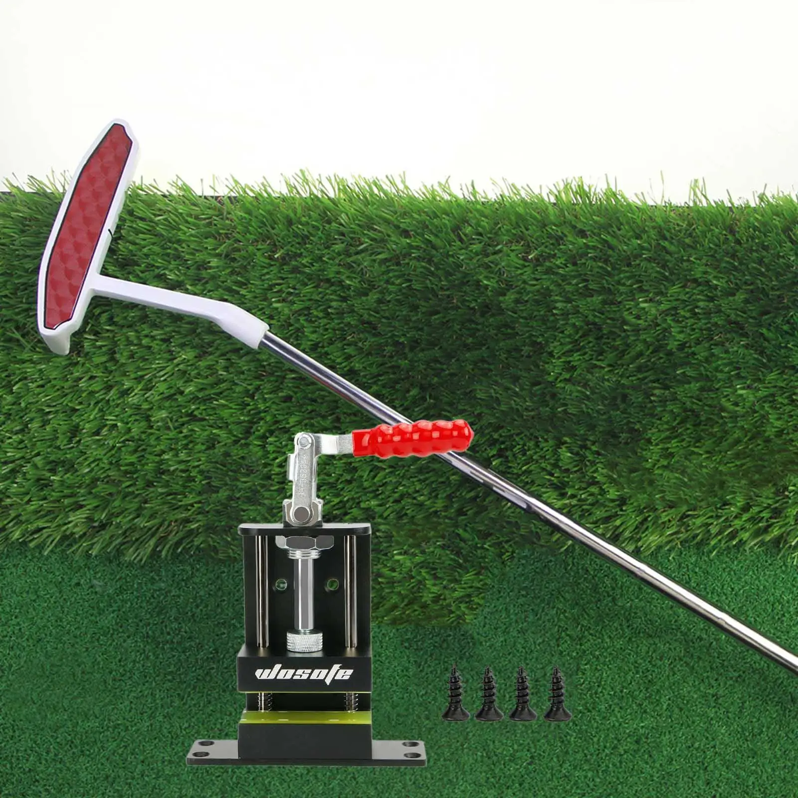 Golf Regrip Vise Aluminum Iron Quick Pressure Adjustment Shaft Tightener for Golf Grip Training and Repair