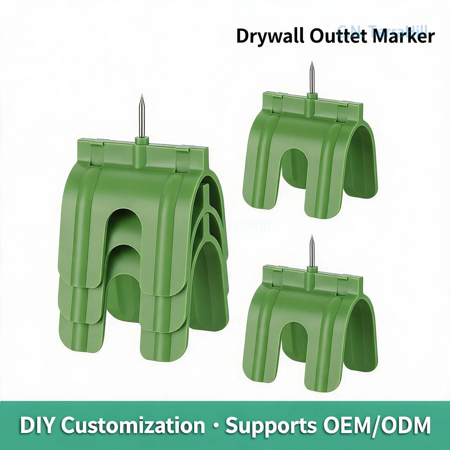 Drywall Outlet Box Marking Tool, Electrical Socket Locator Positioning Gauge for Studs, Plasterboard Hole Template, Drywall