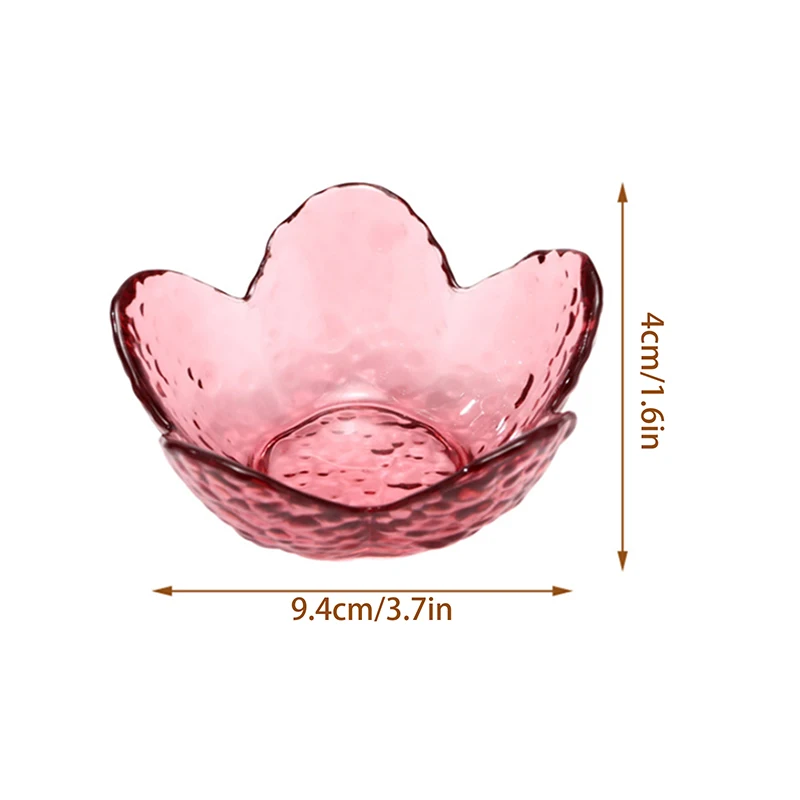 1Pcs Acrylic Sauce Dish – Cherry Blossom Design for Sushi, Desserts, and Serving, Creative Kitchen Accessory