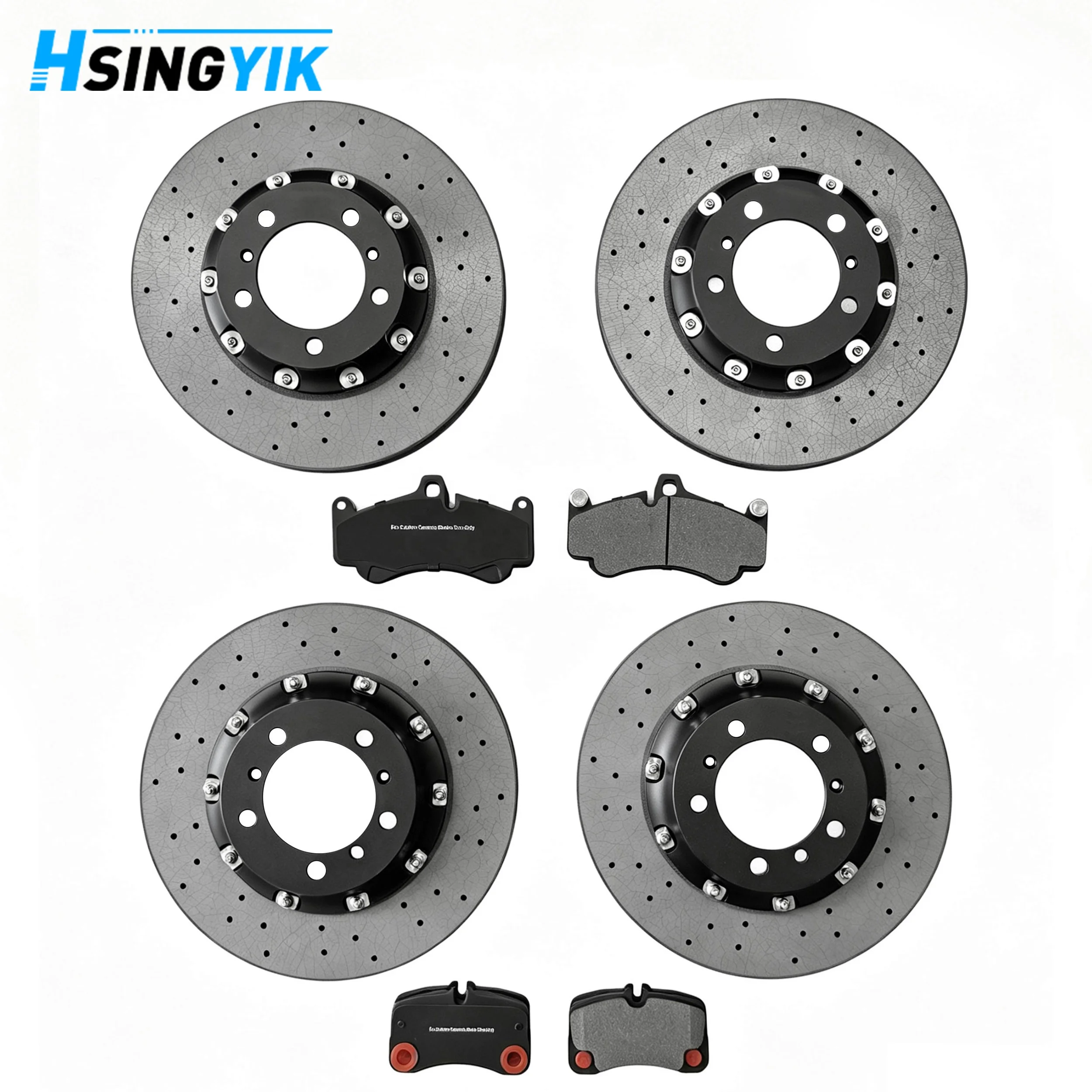 Brake System Front 350x34mm Rear 350x28mm Carbon Fiber Ceramic Brake Disc Set For Porsche For 911 For GT3