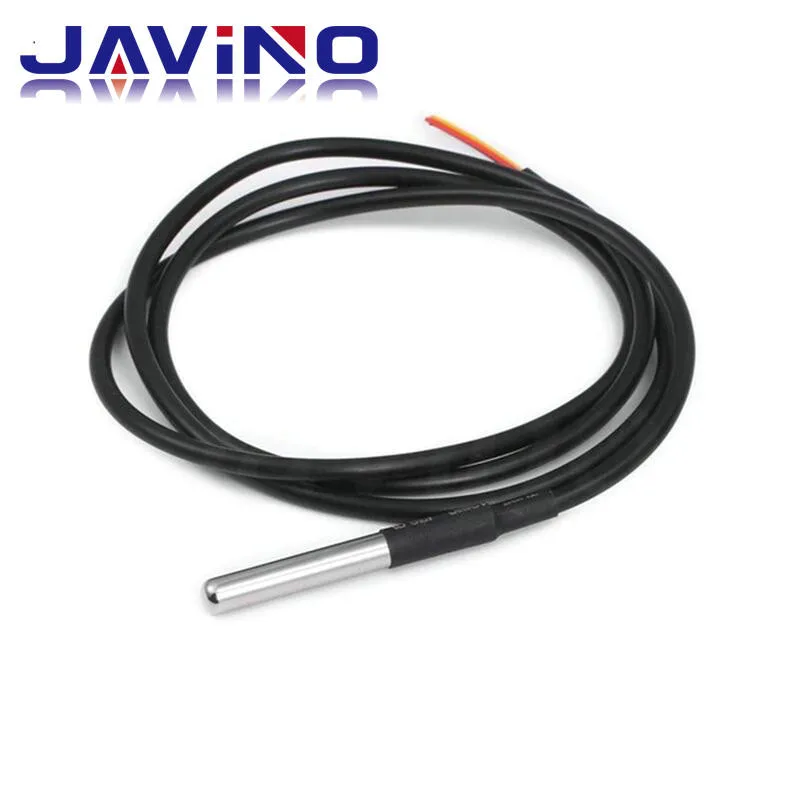 DS18b20 temperature probe temperature sensor 1M 2M 3M DS1820 Stainless steel package Waterproof 18B20 100cm/200cm/300cm