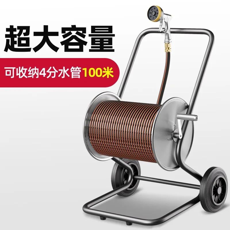 2025 قابل للسحب التلقائي خرطوم بكرة الأنابيب بكرة المياه خرطوم جودة عالية جهاز تنظيف يعمل بالضغط العالي قابل للسحب حديقة خرطوم المياه بكرة