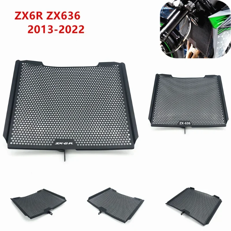 

For KAWASAKI NINJA ZX636R ZX-636R ZX-6R ZX6R ZX63 2013-2023 Motorcycle Radiator Guard Grille Cover Protector Protective Grill