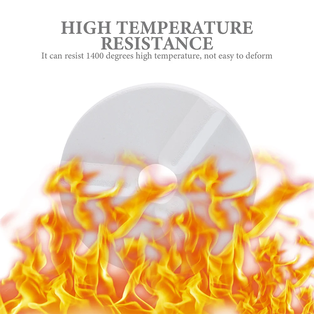 

2 Pcs Pottery Kiln Moveable Mat Ceramic Refractory Pads Clay Firing Holder Tools