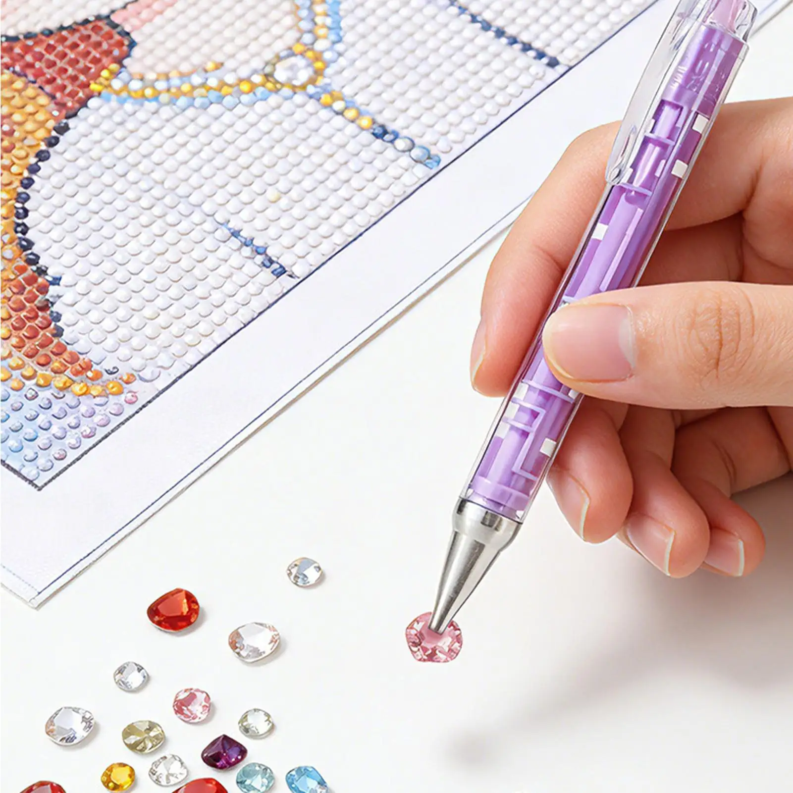 

Electric Rhinestone Painting Pen Wax Free Gems Tools With Tray Rhinestone Art Pens For Craft DIY Home Decor Adults Beginner