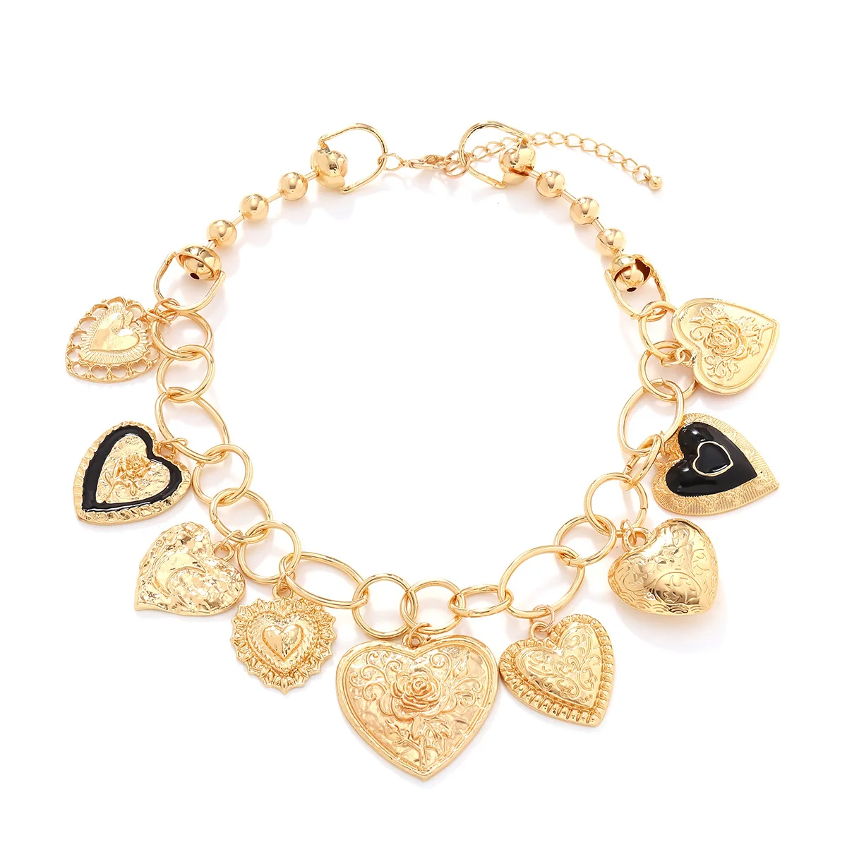 

Fashionable and Simple Heart Design Pendant Necklace Metal Material 18k PVD Plating Waterproof and Colorfast Jewelry Necklaces