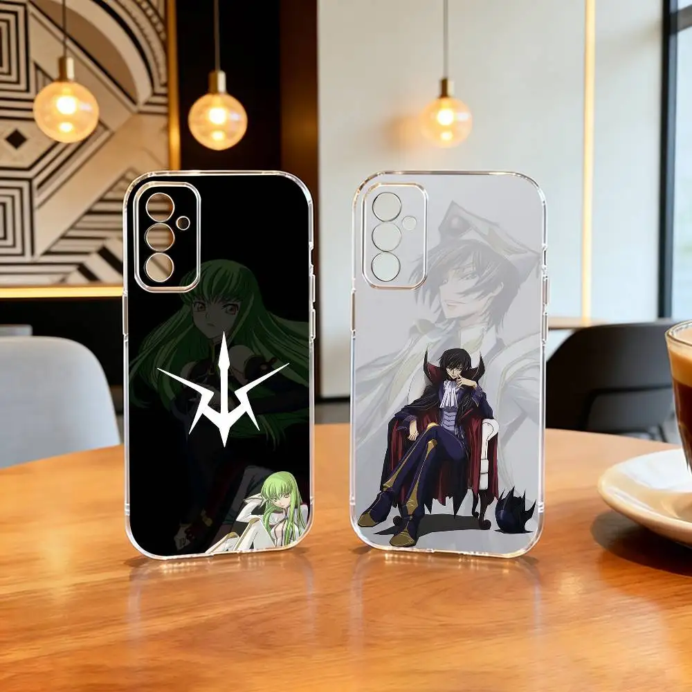 

Code G-Geass L-Lelouch of the R-Rebellion Phone Case For SamsungA10,12,20,21S,30,31,40,50,51,52,70,71 Transparent Cover