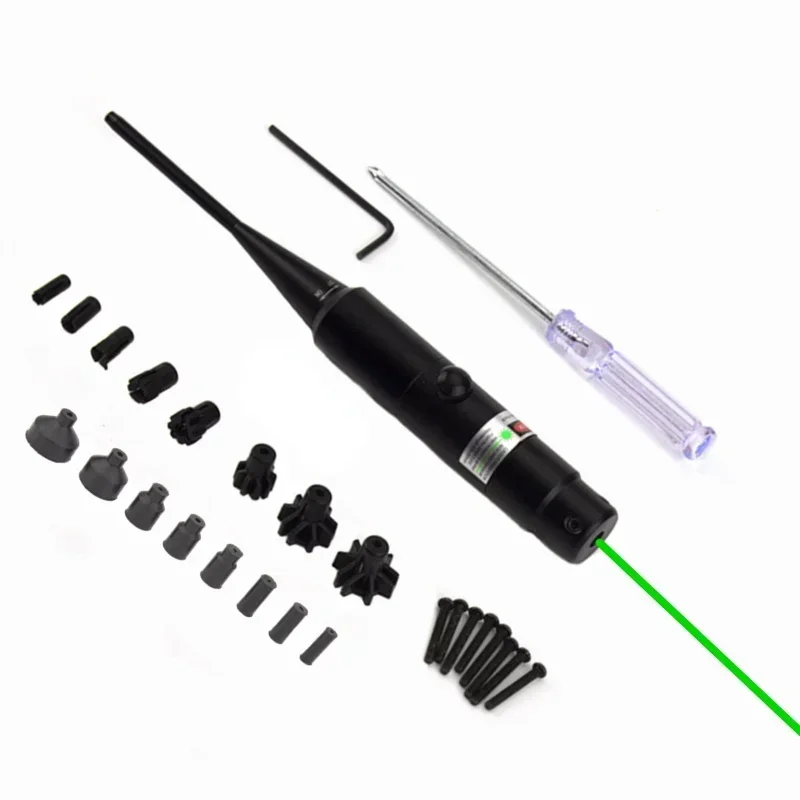 Red Laser Boresighter Kit for .177 to.50 Caliber Laser Pointer Collimator Universal Bore Sighter