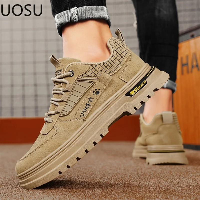 New Style Casual Sneakers Sneaker Men's Shoes Trendy All-match Lightweight Popular Model UOSU New Style Fashion Vulcanized Shoe