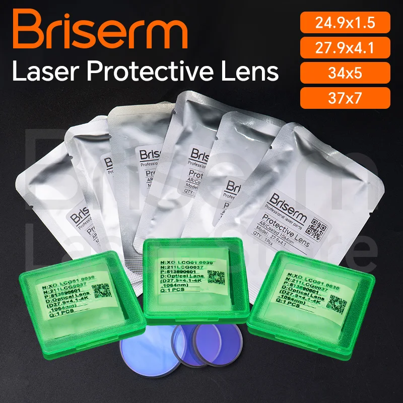 Raytools Laser Lens 37x7 27.9x4.1 30x5 Raytools Laser Protective Lens 211LCG0037 211LCG0020 Raytools Laser Cutting Lens