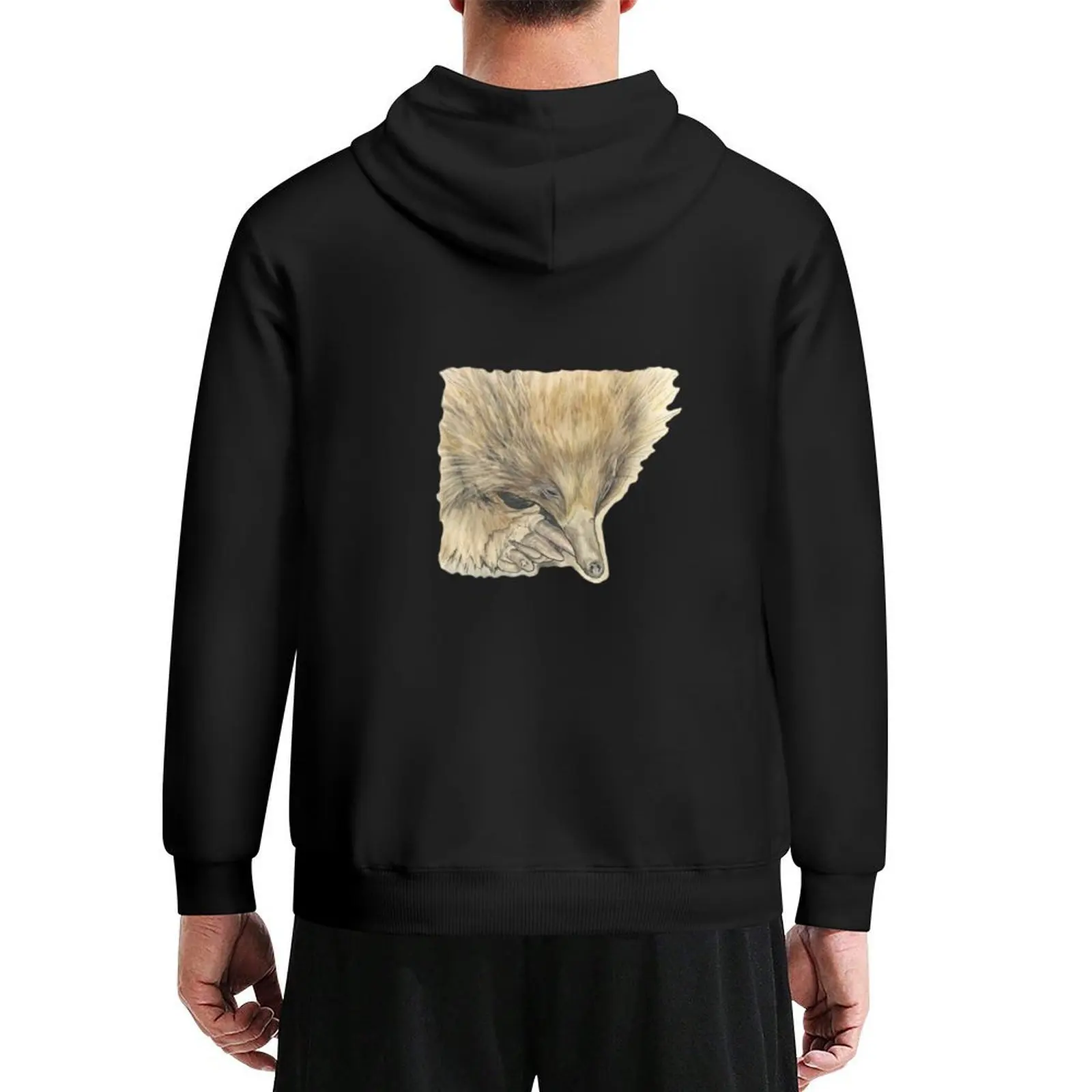 

Echidna - hand drawn artwork Hoodie men's clothing clothes for men autumn jacket men autumn hoodie men