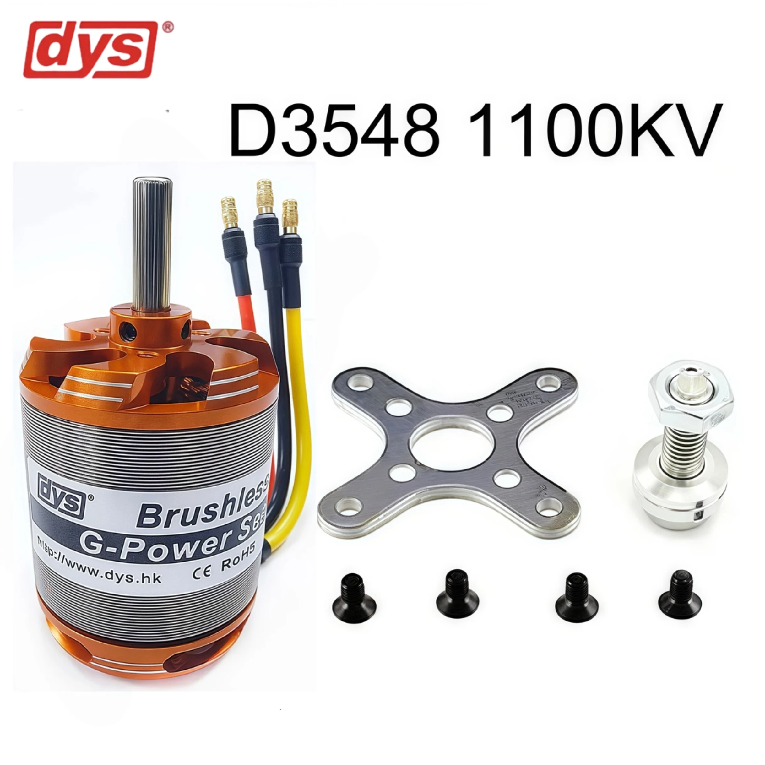 DYS D3548 790KV 900KV 1100KV Motor sem escova 3-5S para drones de asa fixa RC Multicopters Avião Helicóptero