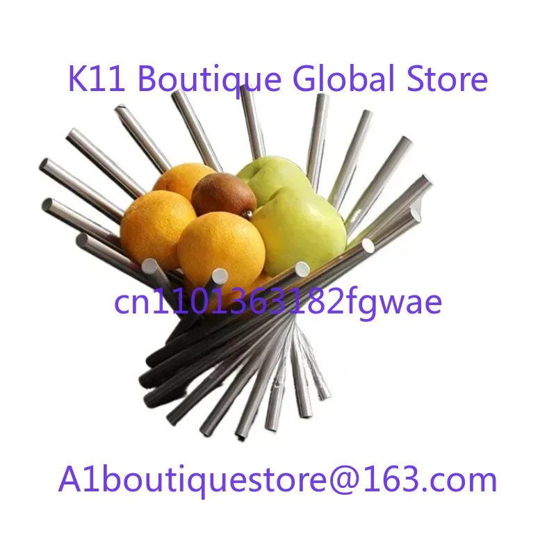 Obstkorbtablett aus Edelstahl