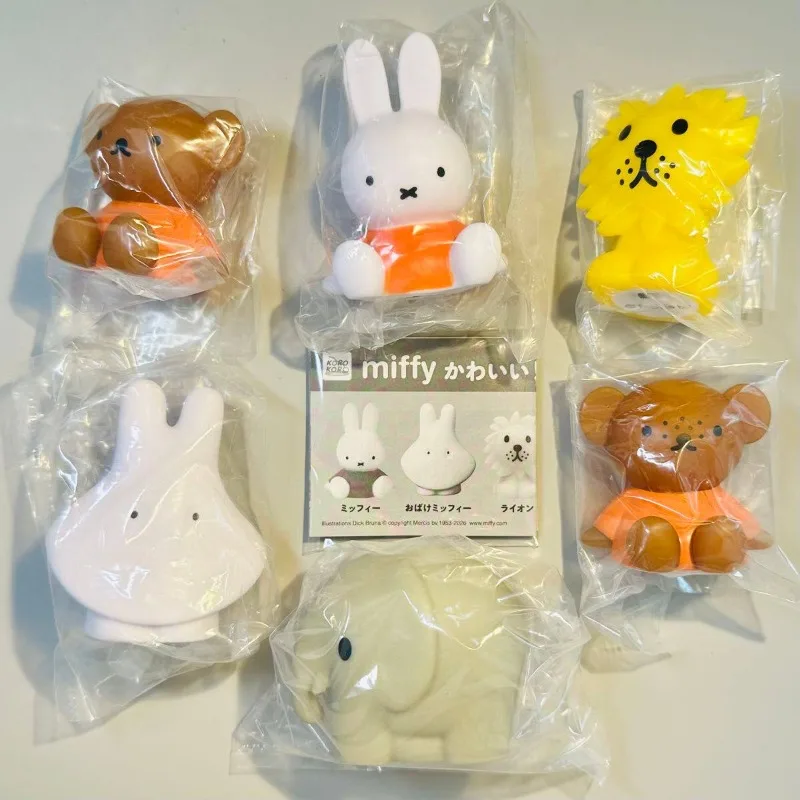 Japan Anime KORO Miffy Action Fiugre Glowing Night Light Capsule Toy Gachapon Model Blind Box Collection Ornaments  Girl Gift view 2