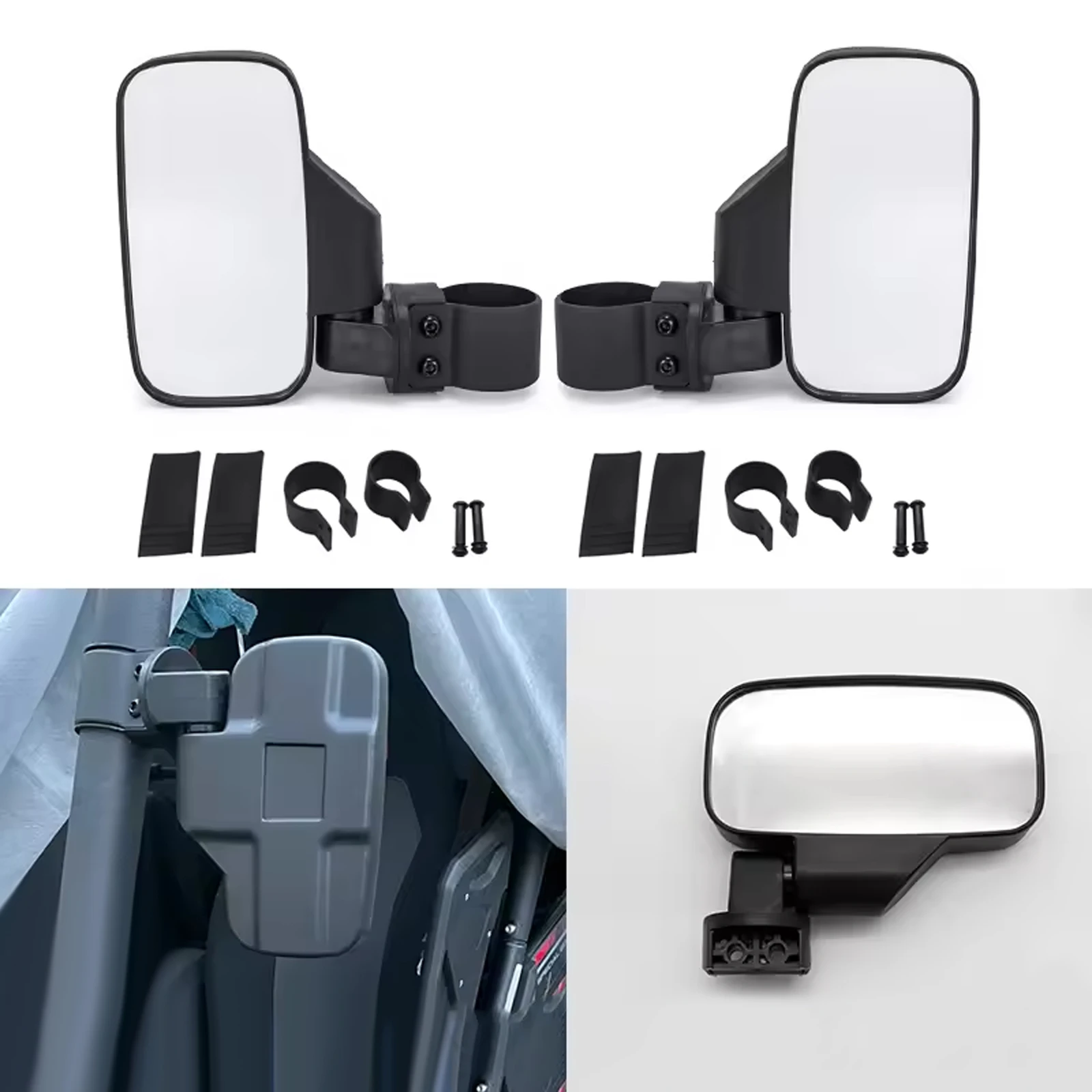 

For UTV/ ATV side mirrors ATVs all-terrain off-road vehicle modified rearview mirrors for Can Am Maverick X3 for Polaris RZR