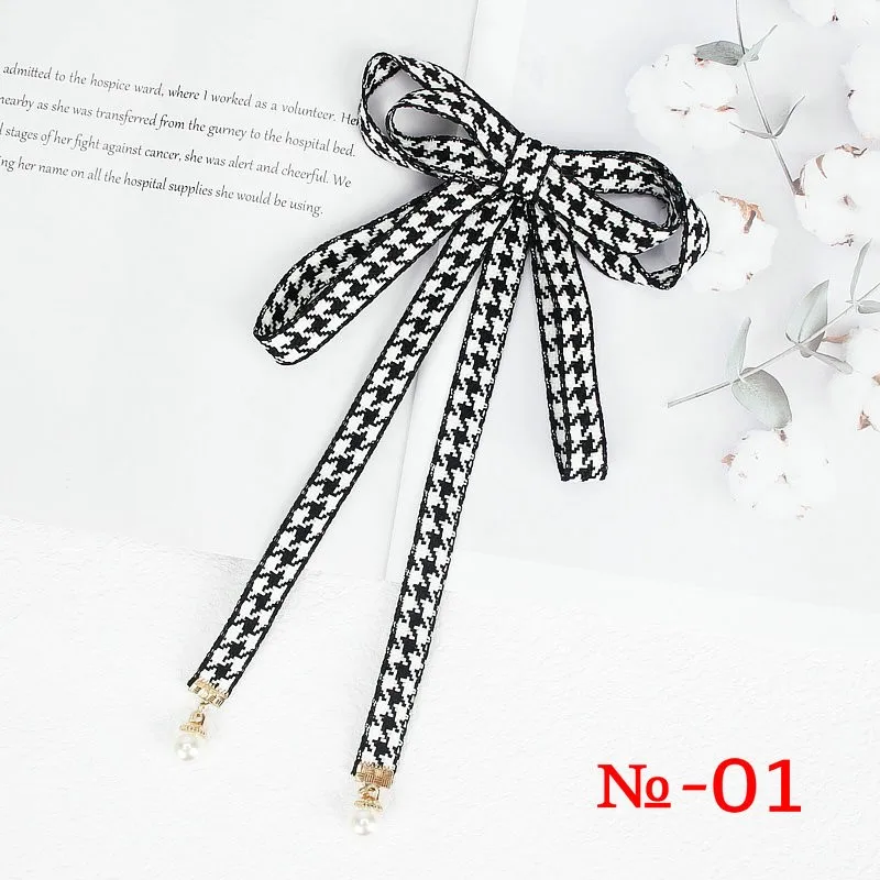 Perle Band Brosche Pin Frauen Fliege Vintage Schule Mädchen Weiß Kragen Schmuck Bowknot Shirts Krawatte Candy Farbe Rot Schmetterling – Detail 1