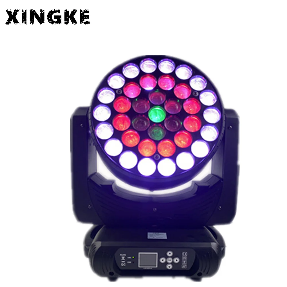 

4pcs/lot Lyre LED Moving Head Luces Dj Night Club Disco 37x15w zoom wash Head Mini Stage Beam Lights