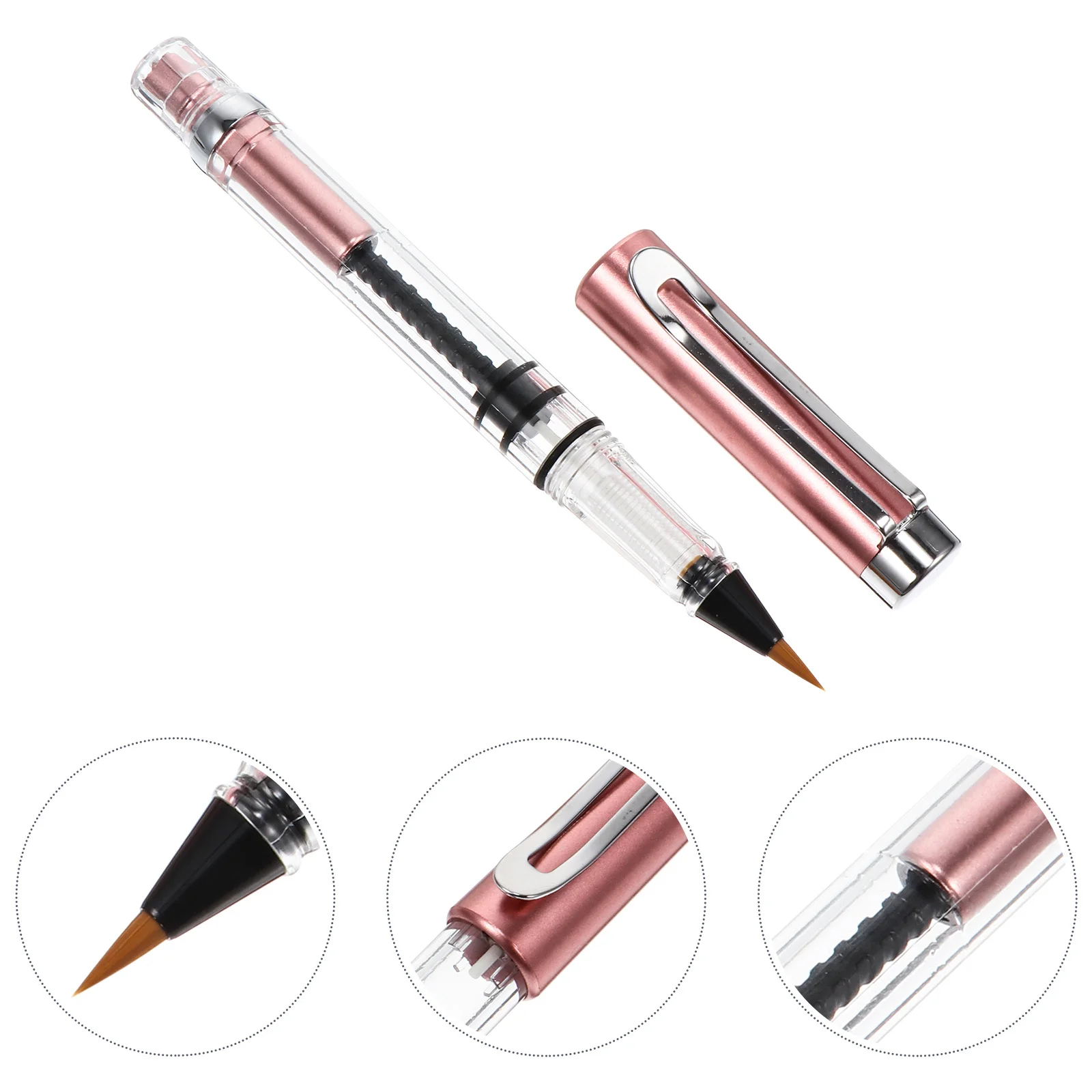 

1 шт. многоразовая акварельная кисть, ручка, эргономичный дизайн для каллиграфии, рисования, письма, большая емкость чернил, акварельная кисть, ручка