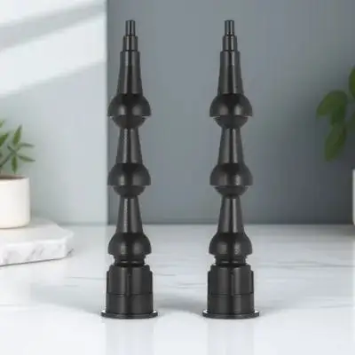 

2Pcs Bendable Caulk Tips Nozzle High-Quality ABS Flexible Gap Filling Tool Kit for Bathrooms Showers Corners Hard to Reach