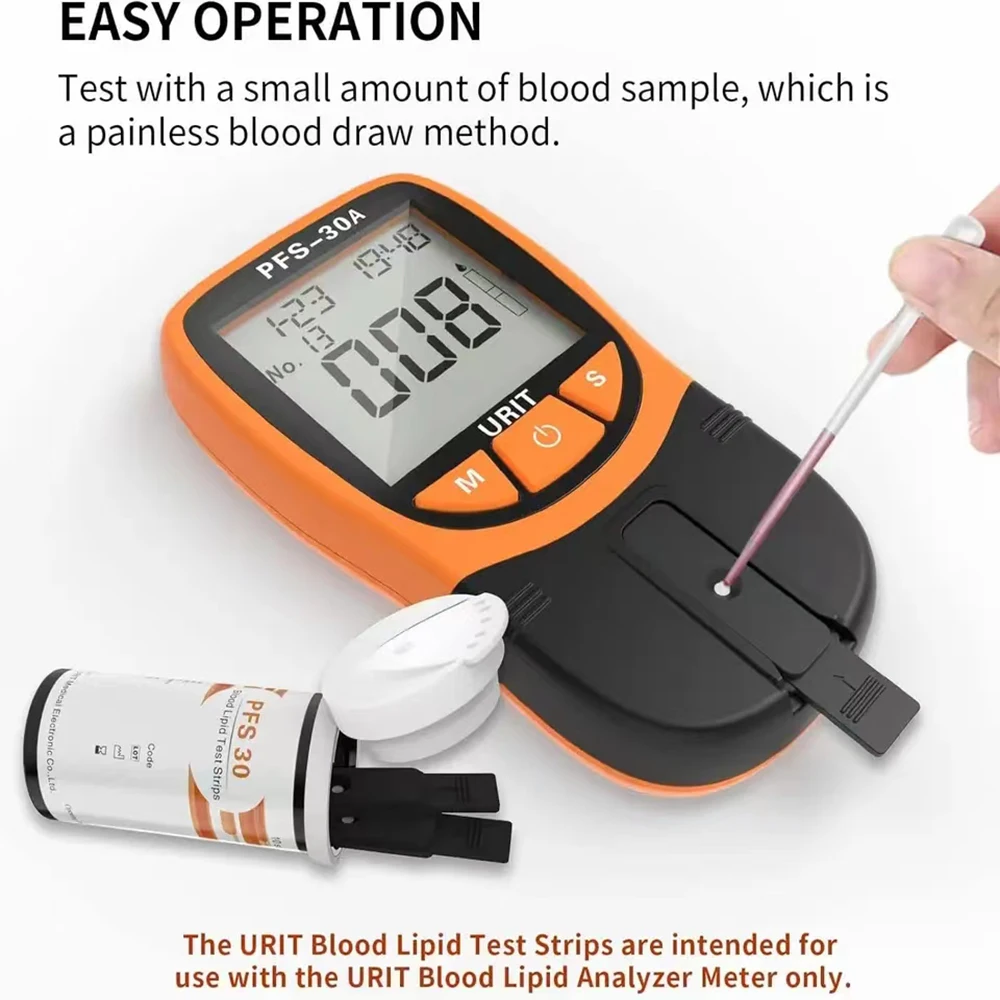 Multifunctionele Bloedlipidenanalysator 5In1TC/HDL/TG/LDL Bloedmonitoring Totaal Cholesterol PFS-30A Vijf item Detector