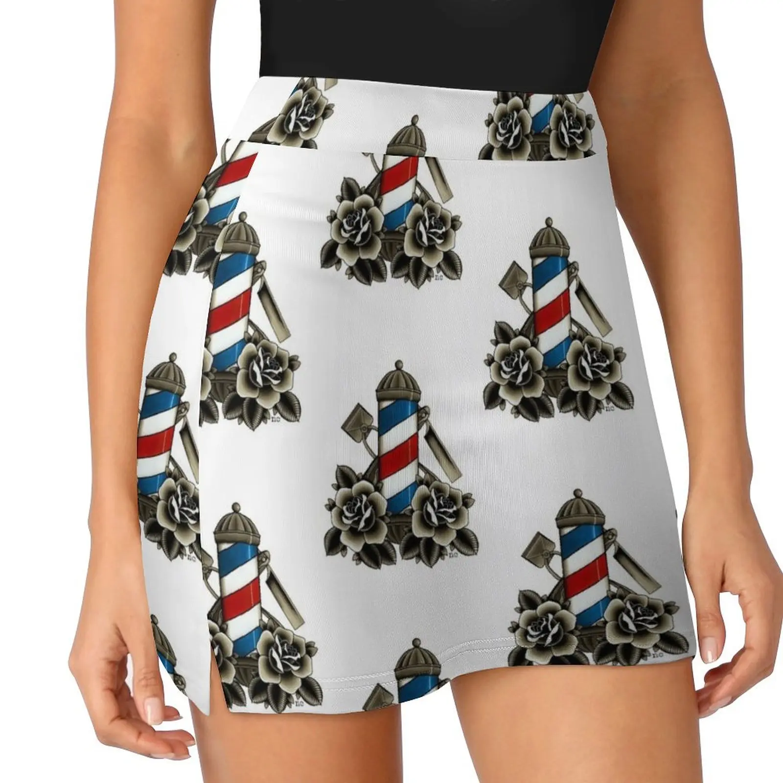 Barber's Life Mini Skirt skirts kawaii skirt