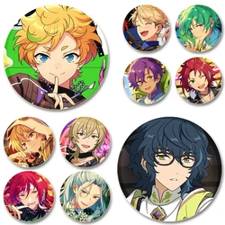 Ensemble Stars Game Badge Hidaka Hokuto Harukawa Sora Shinkai Kanata Brooches Cosplay Enamel Pins for Hat Backpack Jewelry Gifts