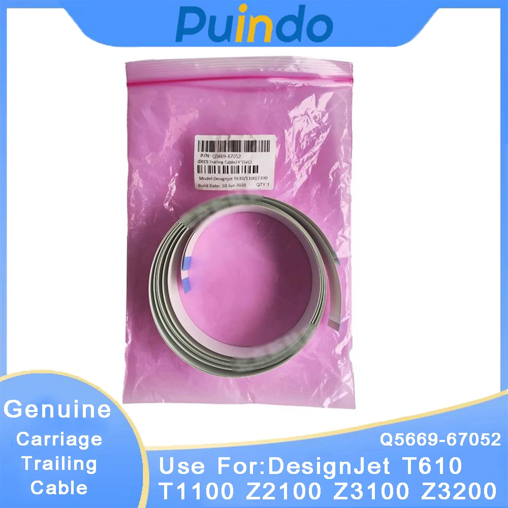 Genuine Q5669-60681 Q5669-67052 Carriage Trailing Cable for HP DesignJet T610 T1100 Z2100 Z3100 Z3200 24inch 44inch - Image 2