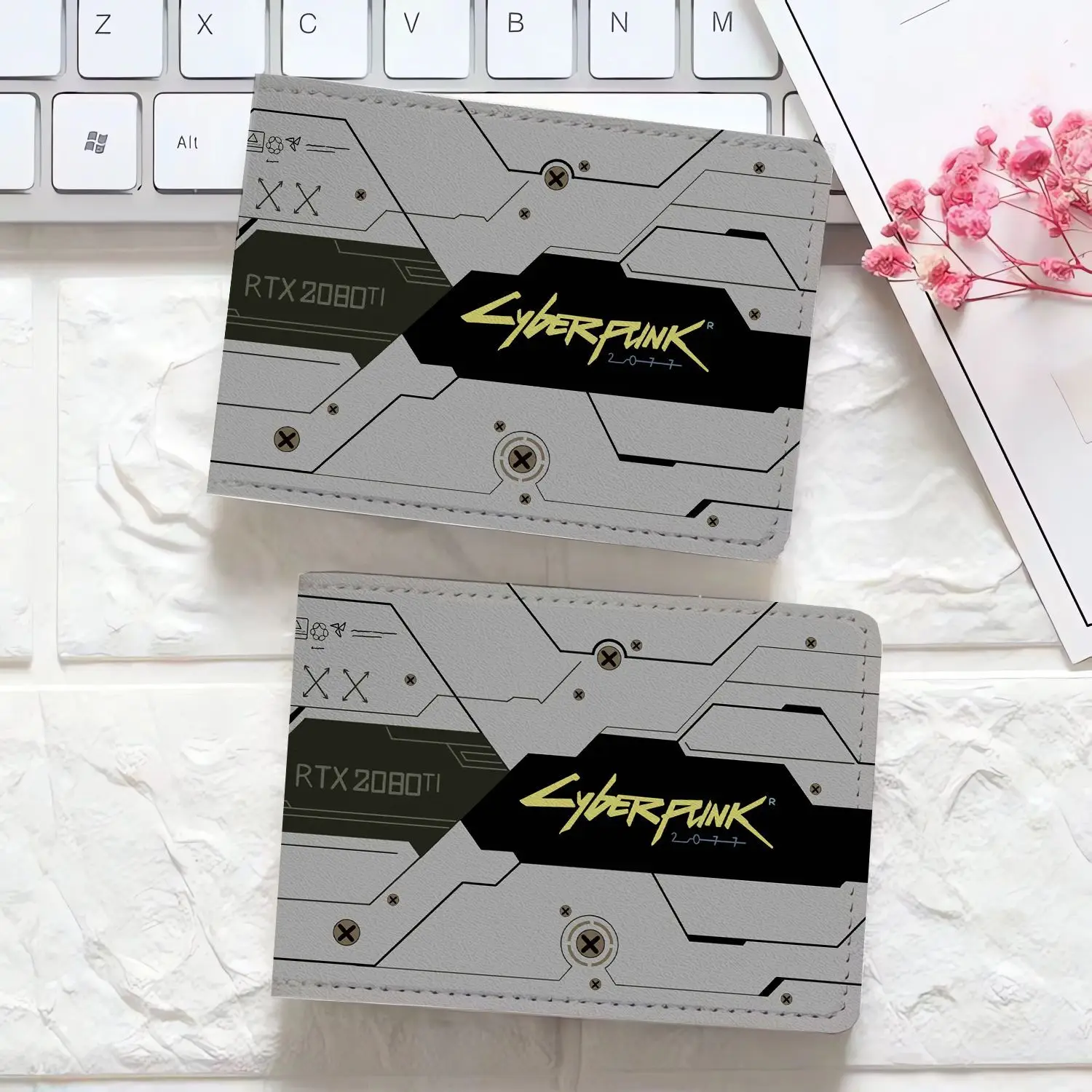 New 2025 High Quality Neutral Wallet Fun Fashion Foldable WalletCyberpunk Print Wallet Pu Leather