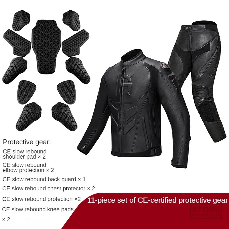 Motorcycle Riding Suit Winter Cold Proof Warm Racing  Drop  Jacket Rider Windproof Men's and Women's  Leather