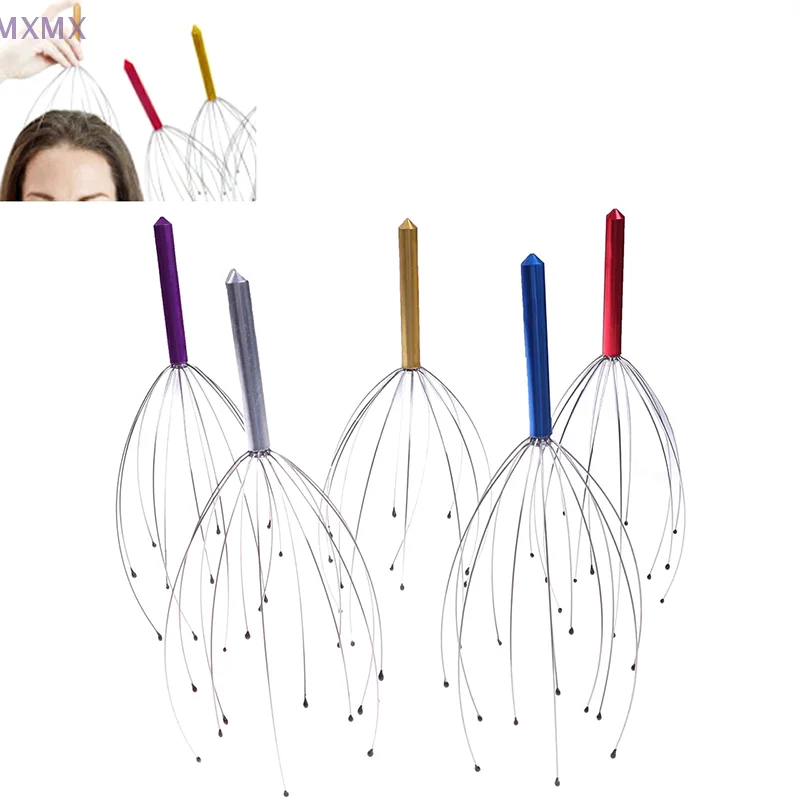 Stainless Steel Octopus Claws Scalp Massager Head Scratcher For Deep Relaxation Portable Massage Tools