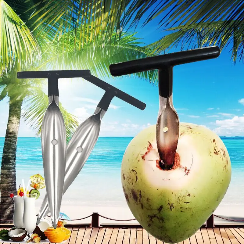 Easy-to-use Must-have Effortless Durable Safe Fruit Tool Coconut Opener Stainless Steel Coconut Opener Innovative Design