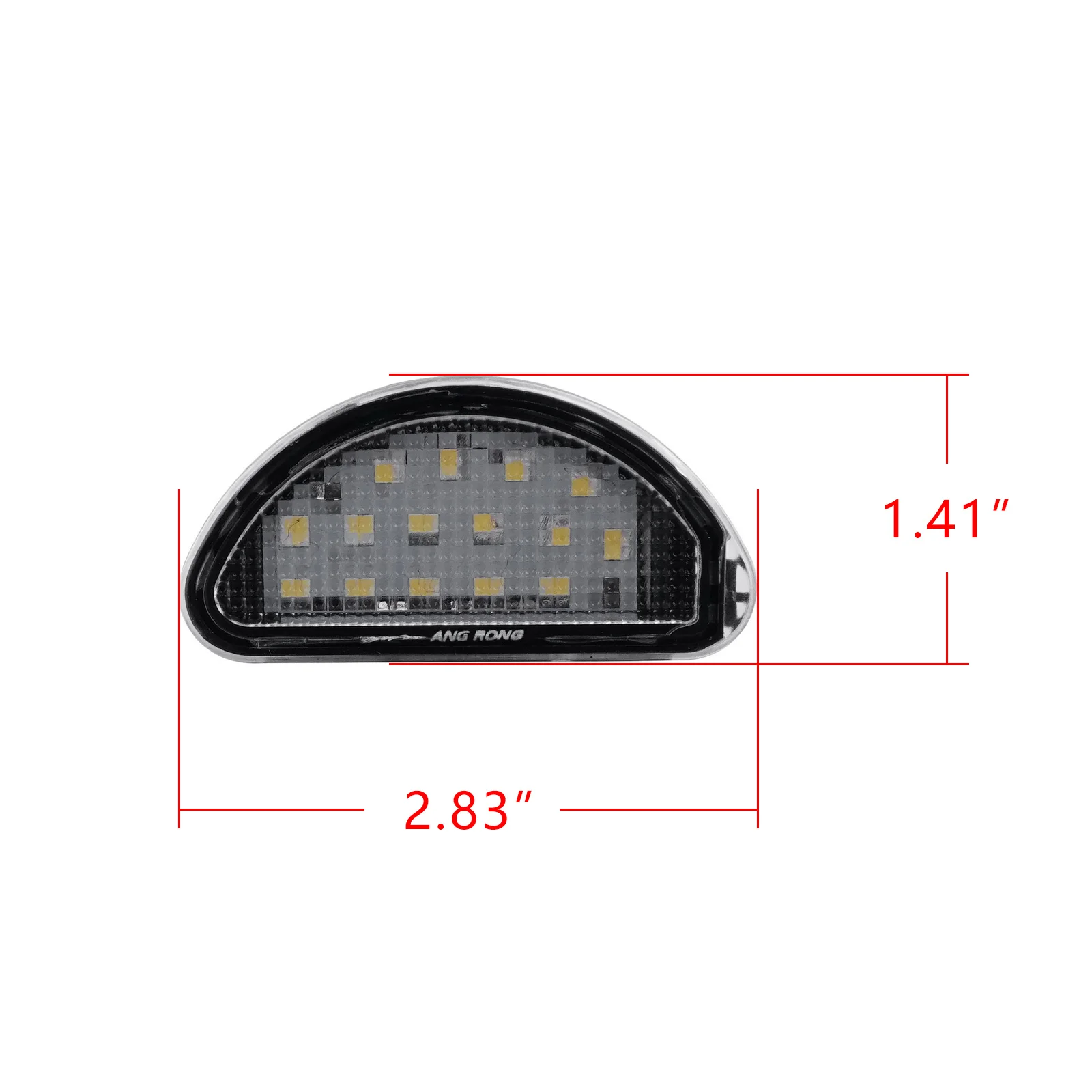 Fit For 2005-2014 Toyota Aygo Set LED License Number Plate Light 12V Xenon White