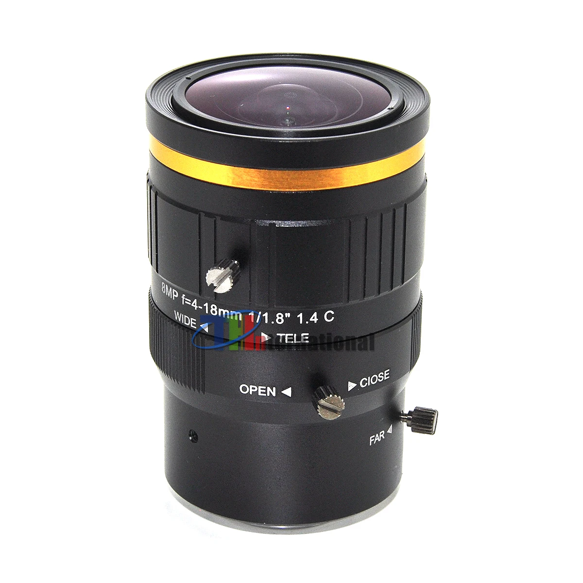 8MP 4-18mm Lens C Mount IR Correction Manual Iris Focus 1.4 Aperture 1/1.8