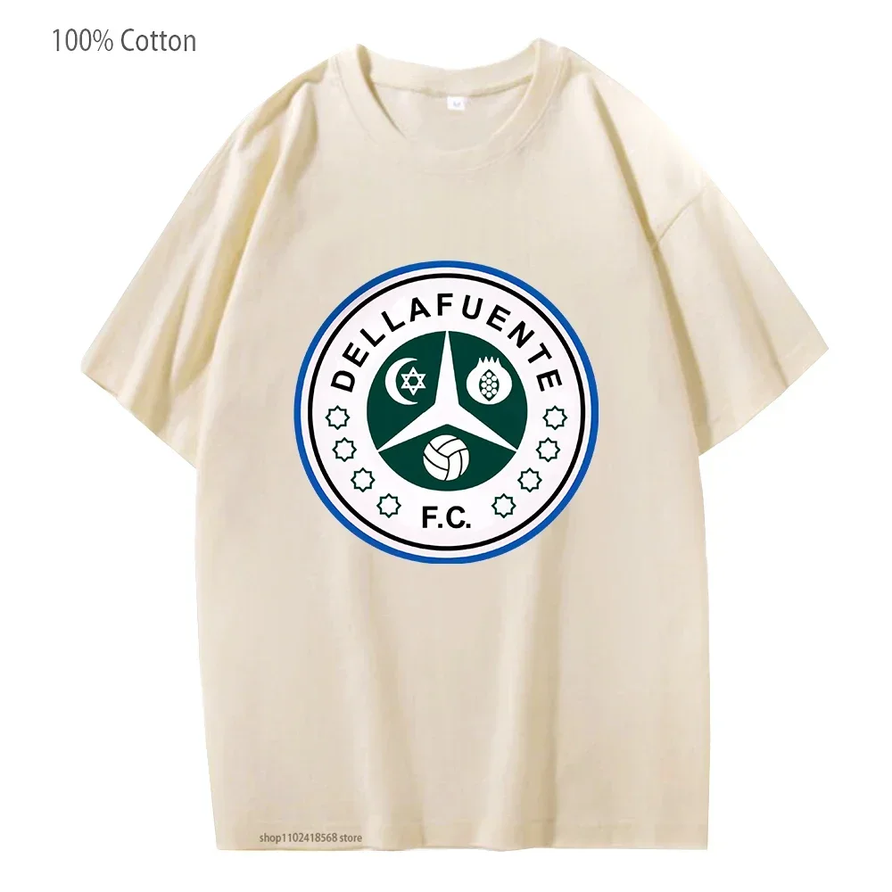 

Dellafuente FC Men's T-shirts Men Oversize Short Sleeve 100% Cotton Casual Man Designer Clothes Print T-shirt Streetwear Women