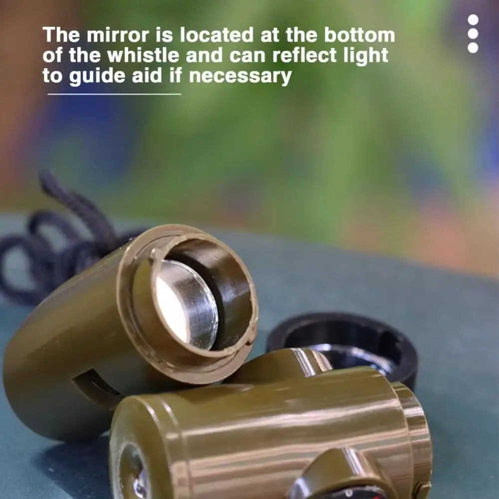 

7-in-1 Emergency Survival Whistle Multifunction High Decibel Outdoor Survival Whistle Portable Tools 7-in-1 Emergency Whistle