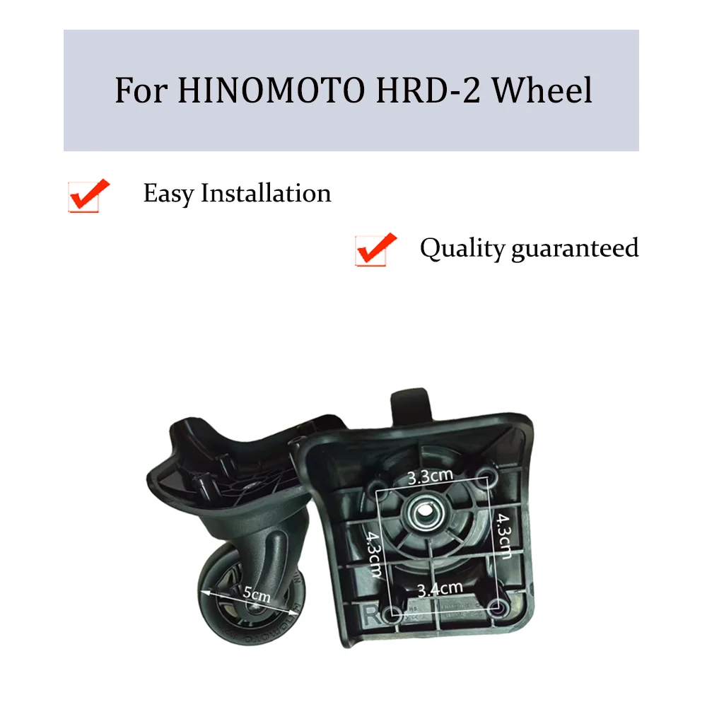 

For HINOMOTO HRD-2 Universal Wheel Replacement Trolley Case Luggage Pulley Silent Smooth Shock Absorbing Roller Caster Wheels