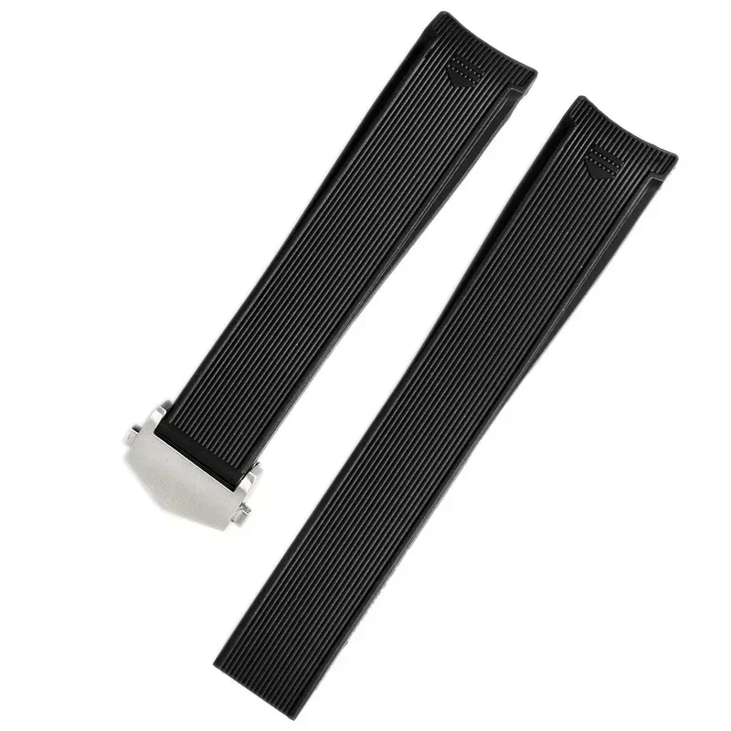 Silicone Strap for TAG Heuer WAY201 Jingqian 300/500 Waterproof Sweat-proof Men\'s Watch Carrera Rubber Strap Accessories 22mm
