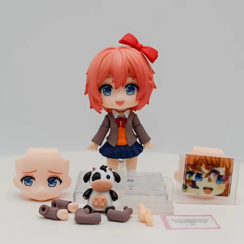 Figurine d'anime 10 cm # 1817 Monica # 2077 Figurine d'action Natsuki # 2250 Sayori # 2283 Yuri Figurine Pvc Figurine modèle jouets ornement