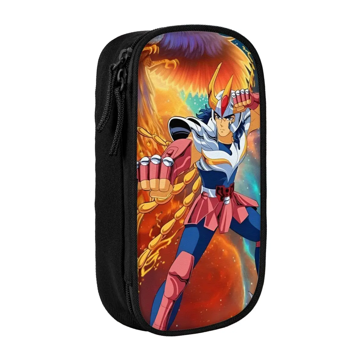 Ikki fenix saints seiyas lápis casos caixa de caneta para estudante grande saco de armazenamento estudantes presentes escolares papelaria
