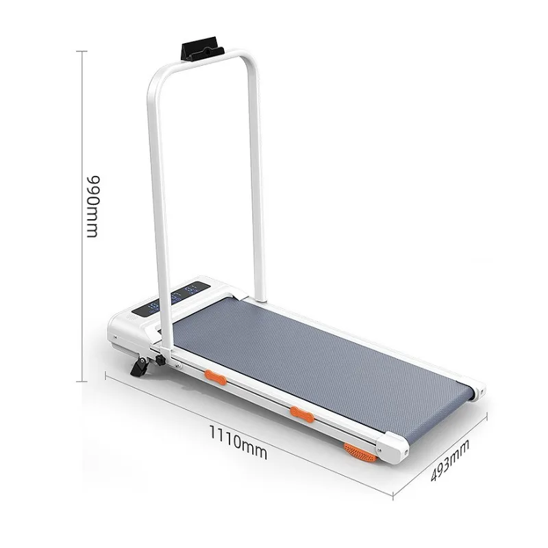 

New White Home-Use Aerobic Treadmill with Handrails and Bluetooth Smart Jogging Function