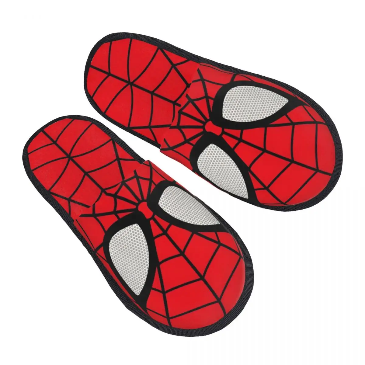 Spider Man Plush Slippers Living Room Soft Household Fur Slippers Slides Non Slip