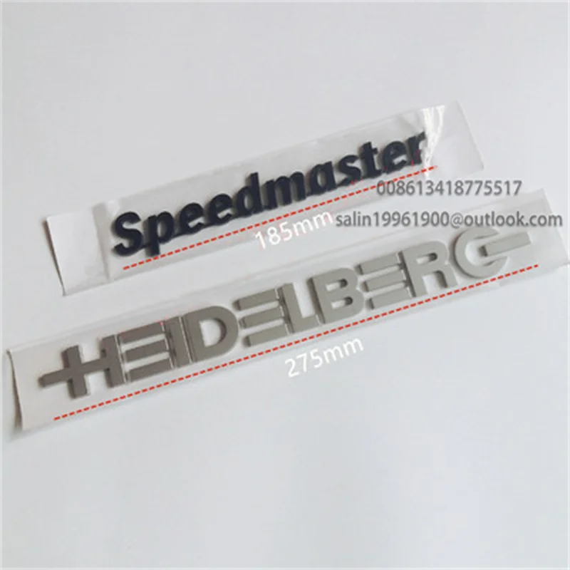 1 Set Signage Wordmark Heidelberg SM52 SM74 SM102 Letter Label Protective Cover Heidelberg Signage Protective Cover Label